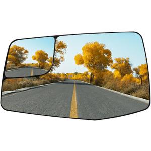 Driver Side Mirror Replacement for Chevy Silverado 1500 2500 3500 HD,for GMC Sierra 1500,Sierra 2500 3500 HD, 2019-2023 - Left Side Mirror Glass, Rear View Mirrors Glass with Power Heated