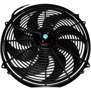 A-Team Performance Radiator Electric Cooling Fan - Electric Radiator Fan Kit for Cars - Reversible Push-Pull Assembly, 3000 CFM - Thermostat & Mounting Kit - 16 in, 12V, 8-Blade