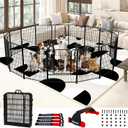 Dog Playpen Outdoor for Medium/Large Dogs 36'' High, Heavy Duty Dog Playpen with Rustproof and Sturdy Stakes, 3ft Dog Fence for RV Camping(12 Panels)
