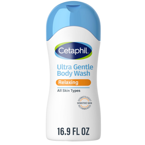 Cetaphil Ultra Gentle Refreshing Body Wash, For Dry to Normal, Sensitive Skin, 16.9oz, Aloe Vera, Calendula, Vitamin B5, Hypoallergenic, Paraben Free, Fragrance Free, Dermatologist Tested