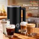 Kourice 4-in-1 Electric Milk Frother & Steamer Automatic Frother Machine, Barista-Style Hot & Cold Foam for Lattes, Cappuccinos, Iced Coffee, Quiet, One-Touch, Easy to Clean