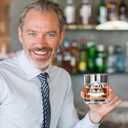 LIGHTEN LIFE 50th Birthday Gifts for Him Men,1975 Whiskey Glass Set in Barrel Box,50 Years Old Gifts,50th Birthday Gift Ideas,50th Birthday Whiskey Glass for Dad Husband