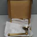 2 Pieces Set Antique Brass Toilet Paper Holder Retro Brass Hand Towel Ring Tissue Roll Paper Hanger Bathroom Hardware Wall Mounted Vintage Bathroom Accessories (Semi Circular)