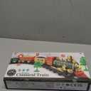 Electric Train Set for Kids Ages 3-8, Battery Operated Toy Train with Lights and Sounds, 3 Cars and 10 Tracks for Christmas and Year-Round Play