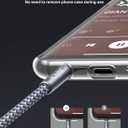 JSAUX 15ft/4.5M Aux to RCA Headphone Male to Male Jack Adapter Nylon Braided 1/8 to RCA Audio Y Cord for Smartphones, MP3, Tablets, Speakers, HDTV - Grey