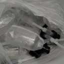 120 ml Clear PET Plastic Boston Round Bottle with Black 11 Packs