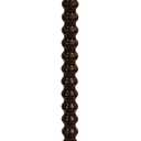 Round Side Table, Small End Table for Small Space, Modern Accent Table with Solid Wood Leg, Easy Assembly for Living Room, Bedroom, Corners, and Office (Rustic Brown)