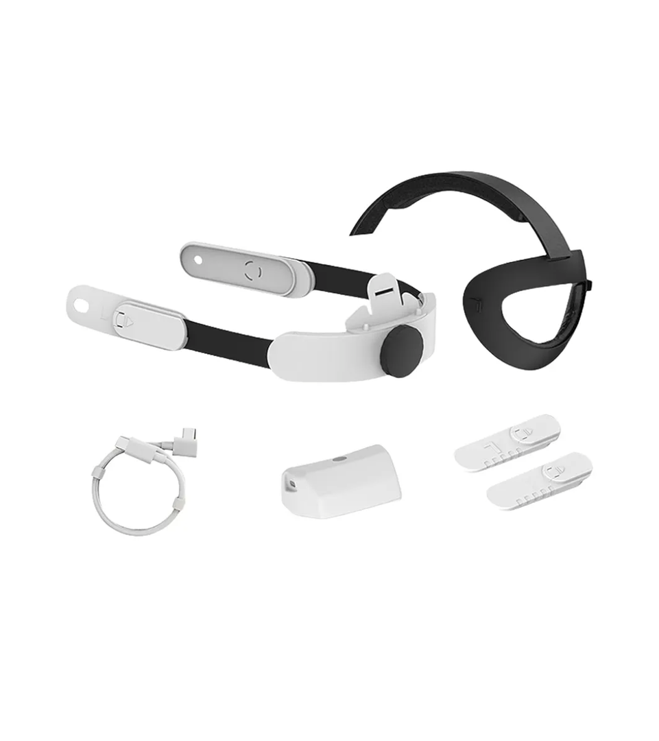 Virtual Reality Charging Headband Adjustable Head Strap for MQ 2/3/3S Feature Balanced Weight Distribution