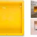 Tile Shower Niche Recessed Square inside dimension 14" ×14" × 4" D Shower Shelf for Bathroom Niche Storage and Built In Shower Shelf