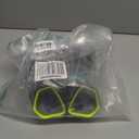Fabbay 4 Pcs Adult Swimming Goggles with Nose Cover Snorkel Diving Mask Goggles Swim Mask with Fabric Strap (L)