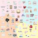 10 x 225 Pcs Small Christian Stickers for Water Bottles, Holographic Vinyl Biblical Christian Stickers for Prayer Board Journaling Laptop, Bible Study Religious Gifts for Kids, Girls, Women (Bible225)