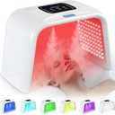 Holsn LED Light Therapy for Face Body with Spray LED Face Mask Light Therapy,Cycle Therapy Light & Time Preset & Adjustable LED Brightness Red Light Therapy Face Mask Beauty Salon Home SPA