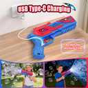 Rechargeable Bubble Gun for Kids, Toys for Boys 3-4, 4-6, Bubble Machine for Kids, Outdoor Toys for Kids Age 4-8, Easter, Summer, Wedding, Party Favors, Halloween, Birthday Gifts