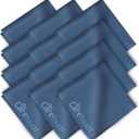 Care Touch Eyeglass Cleaning Cloth - 12 Pack of Microfiber Cleaning Cloth for Glasses, Lenses, Phones and Screens - Large, Lint-Free, Reusable and Scratch-Free - 6 x 7 Inches - Navy