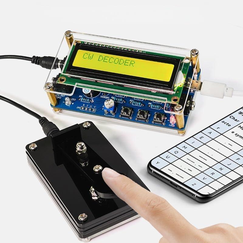 DIY Morse Code Trainer Soldering Practice kit, Complete Soldering Project kit with Components, PCB & Enclosure, Perfect for Electronics Enthusiasts & Beginners,Advance Version