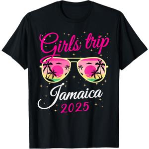 Jamaica Girls Trip 2025 Girls Weekend Party Friend Matching T-Shirt, S