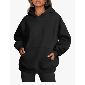 Trendy Queen Womens Oversized Hoodies Fleece Sweatshirts Sweaters Spring Outfits 2025 Pullover Fall Winter Clothes, XS