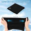 Winter Neck Gaiter Thermal Fleece-Lined Cold-Weather Scarf Wind-Block Face Cover Stretch Lightweight for Men Women (Navy Blue)