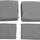 Queen Sheet Set 4 Piece Bed Sheets, Soft Queen Size Sheets, Breathable Bed Sheet Set, Easy Care Polyester Microfiber Bedding for Women, Men (US King Size) (Dark Gray)