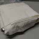 H.VERSAILTEX Elegant Natural Linen Curtain Panels Energy Efficient Semi - Sheers Linen Curtains/Nickel Grommet Window Treatments Panels/Drapes (Set of 2, 52 by 96 Inch, Ivory)