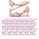 Yes!Fresh Shoe Slot Organizer, Boutique Display Style Shoe Stacker for A Pair of Shoes, Separable Shoe Rack for Closet Organization, 3 Adjustable Narrow Shoe Rack (Pink, 12 Pack)