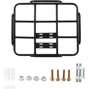 Delivery Food Bag Rack, Food Delivery Box Rack Rear Grille 80kg Loading Delivery Food Box Bracket Universal for Motorcycle Electric (Type 1 52/42 ID)