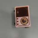 Dosmix Retro Bluetooth Speaker, Vintage Decor, Small Wireless Bluetooth Speaker, Cute Old Fashion Style for Kitchen Desk Bedroom Office Outdoor,Birthday Gifts Ideas for Women Teenage (Pink)