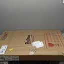 24"36" Gold Pivot Bathroom Mirror for Wall Tilt Vanity Mirror Modern Rectangle Stainless Steel Metal Framed Mirrors with Rounded Corners Hanging Vertical