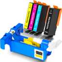 923 Ink Cartridges Combo Pack Without Chip Compatible for HP OfficeJet 8120 8122e 8123 & Pro 8130e 8135e 8138e 8139e Printer (BK C M Y)