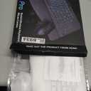 SABLUTE Wireless Keyboard and Mouse Combo - Ergonomic Wave Keyboard with Soft Leather Wrist Rest, Phone Holder, Rechargeable, RGB Backlit Mouse, Full-Size Set for Windows/Mac/Computer (White)