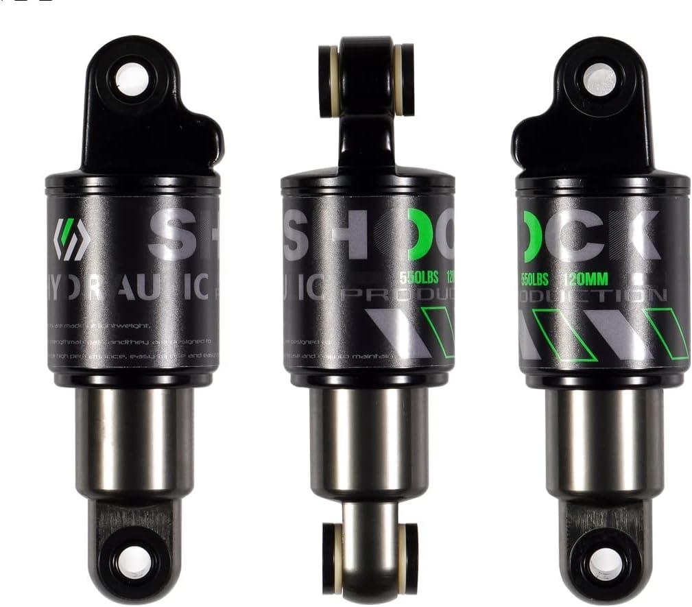 Chooee Mountain Bike Rear Shock absorber 120mm/125mm/150mm/165mm/185mm/190mm/200mm Bicycle Rear Suspension Shock Absorber 120mmx550lbs