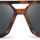 FEISEDY Vintage Square 70s Flat Aviator Sunglasses Women Men Classic Retro Stylish Frame UV400 Sunglasses B2622