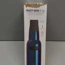 Asobu Frosty Beer Holder 2 Go Vacuum Insulated Double Walled Stainless Steel Beer Can and Bottle Cooler with Beer Opener, Bpa Free, Fits Standard 12oz Bottles, Gift for Beer Lovers (Green Ocean)