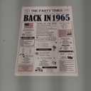 60th Birthday Party Decorations for Women Men, Vintage Back in 1965 Birthday Decor Poster Acrylic Table Sign, 60th Birthday Party Supplies, Double-Sided