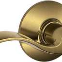 Schlage F40 ACC 609 Accent Door Lever, Bed & Bath Privacy Lock, Antique Brass