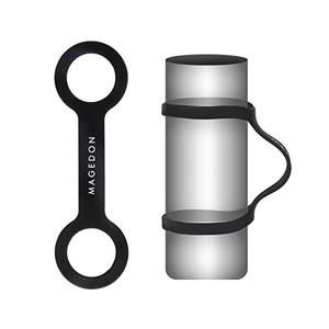 (2 pack) Water Bottle Carrier Grip,Water Handle Grip,Cup Strap, soft band holder strap makes any bottle handheld. For Running Bike, gym or jogging