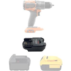 TPDL Adapter for Ridgid/AEG 18v Cordless Tools Fits for DeWalt for Milwaukee 18v/20v Li-ion Battery Converter, for DeWalt 20v MAX XR DCB203 DCB205, for Milwaukee M18 Battery