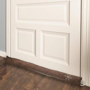 Simply Genius Draft Stopper for Bottom of Door - 36-Inch, Brown - Under-Door Blocker & Window Draft Blocker