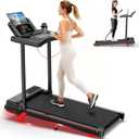Incline Walking Pad Treadmill for Home Small,2.5 HP Quiet Under Desk Treadmill with 300lbs Capacity,