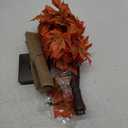 Remon 36 LED Lighted Fall Maple Tree - 1.5FT Thanksgiving Tabletop Lamp Decor with, 72 Maple Leaves, 6 Acorns, Timer Battery Operated 18 Inch Burlap Base Fall Artificial Tree for Autumn Decorations