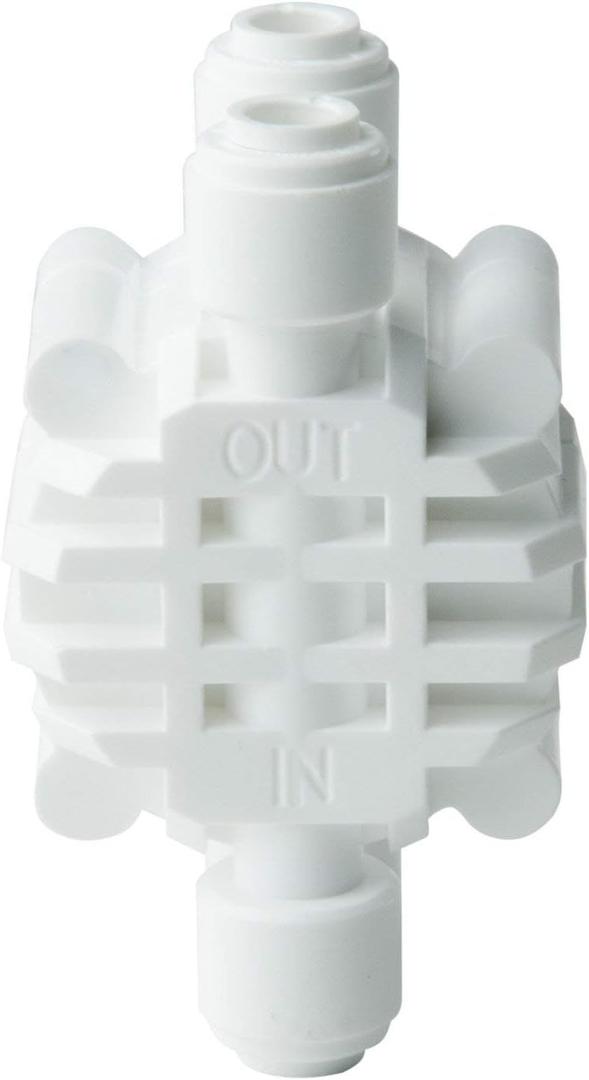 iSpring AAS2 Reverse Osmosis Water Filter Automatic Shut Off Valve Quick Connect, Whilte