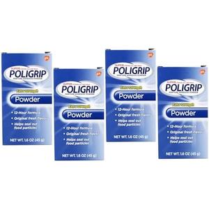 Super Poligrip Denture Adhesive Powder-1.6 oz (Pack of 2) by Super Poli-Grip