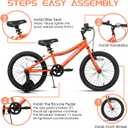 AVASTA Bilbo 18 20 24 Inch Kids Bike for Boys Girls 5-14 Years Old, Retro Style High Carbon Steel Bicycle with Adjustable Handlebars and Seat, Dual V-Brakes, Kickstand, Multiple Colors