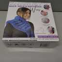 Purple Moon Collection - Wearable Heating Pad with Straps - Extra Large, Blue - Microwavable Heat Pack for Back, Neck, Shoulders Pain Relief - Moist Hot/Cold Therapy Body Wrap for Menstrual Cramps