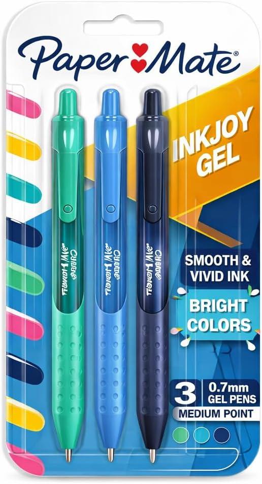 Paper Mate PAP2209788 Ink Joy Bright Gel Pen Assorted Color - Pack of 3