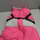 SUNFURA Dog Coat, XXL Dog Jacket Winter with Harness Built in, Waterproof Pet Snow Jacket with Furry Collar for Chilly Day, Reflective Fleece Snowsuit for Extra Large Dogs, Pink, 2XL