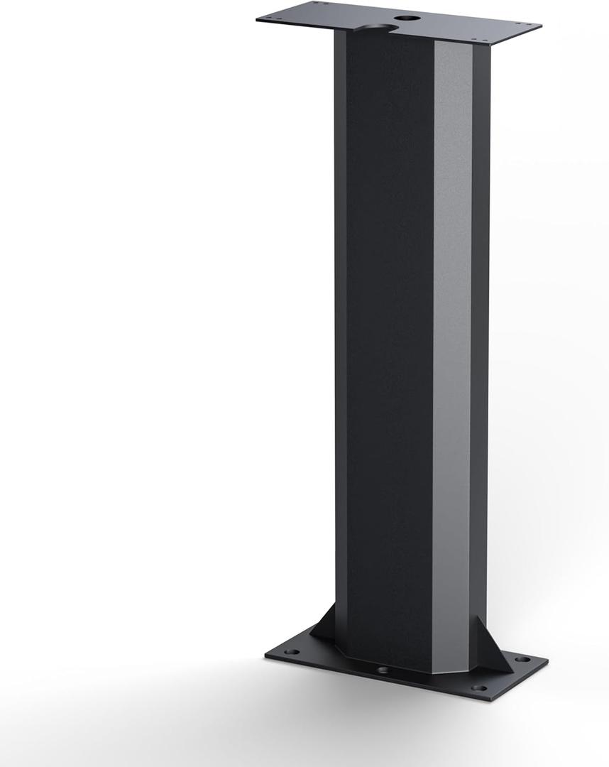 EV Charger Pedestal, Outdoor EV Charger Stand, Pedestal for Charging Station, Applicable to All Charging Case Styles, Floor Mounted, All Weather, Electric Vehicle Pile, Stainless Steel, Black