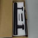 9.5''/24CM Sliding Barn Door Handle Double Sided Pull and Flush Barn Door Embedded Invisible Alloy Steel Frosted Black