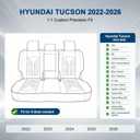 Custom For Hyundai Tucson Seat Covers 2022-2024 2025 2026 SEL/SE Full Set
Leather Waterproof Seat Covers for Tucson Full Coverage Protection And Easy Installation Easy to Clean(5 Seat& Black)