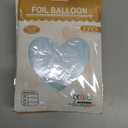 Pink Heart Shaped Balloons Pack of 12,18 Inch Love Valentine Balloons Heart Romantic Balloons For Valentines Day Propose Marriage Wedding Bridal Shower Engagement Party Decorations (12 Baby Pink Blue Olive)